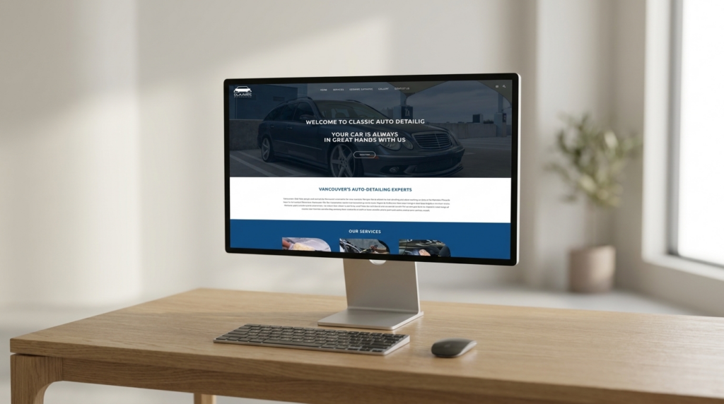 Website Classic Auto Detailing realizat de NIL4WEB
