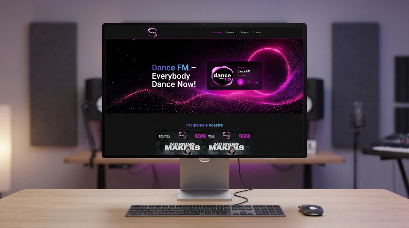 Website DanceFM Moldova realizat de NIL4WEB