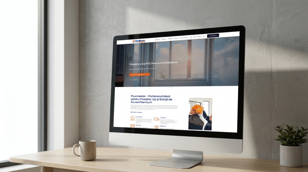 Website FluxMester ferestre și uși PVC realizat de NIL4WEB