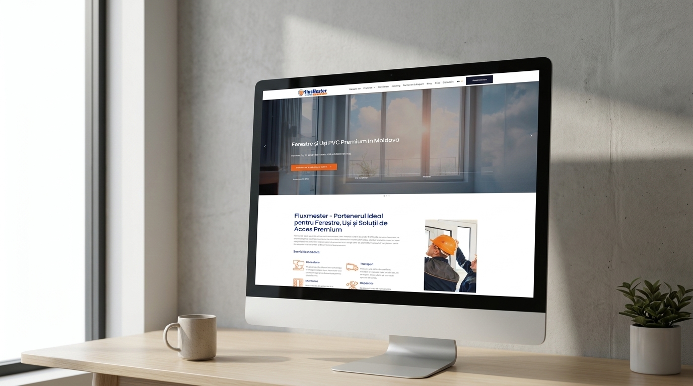 Website FluxMester ferestre și uși PVC realizat de NIL4WEB
