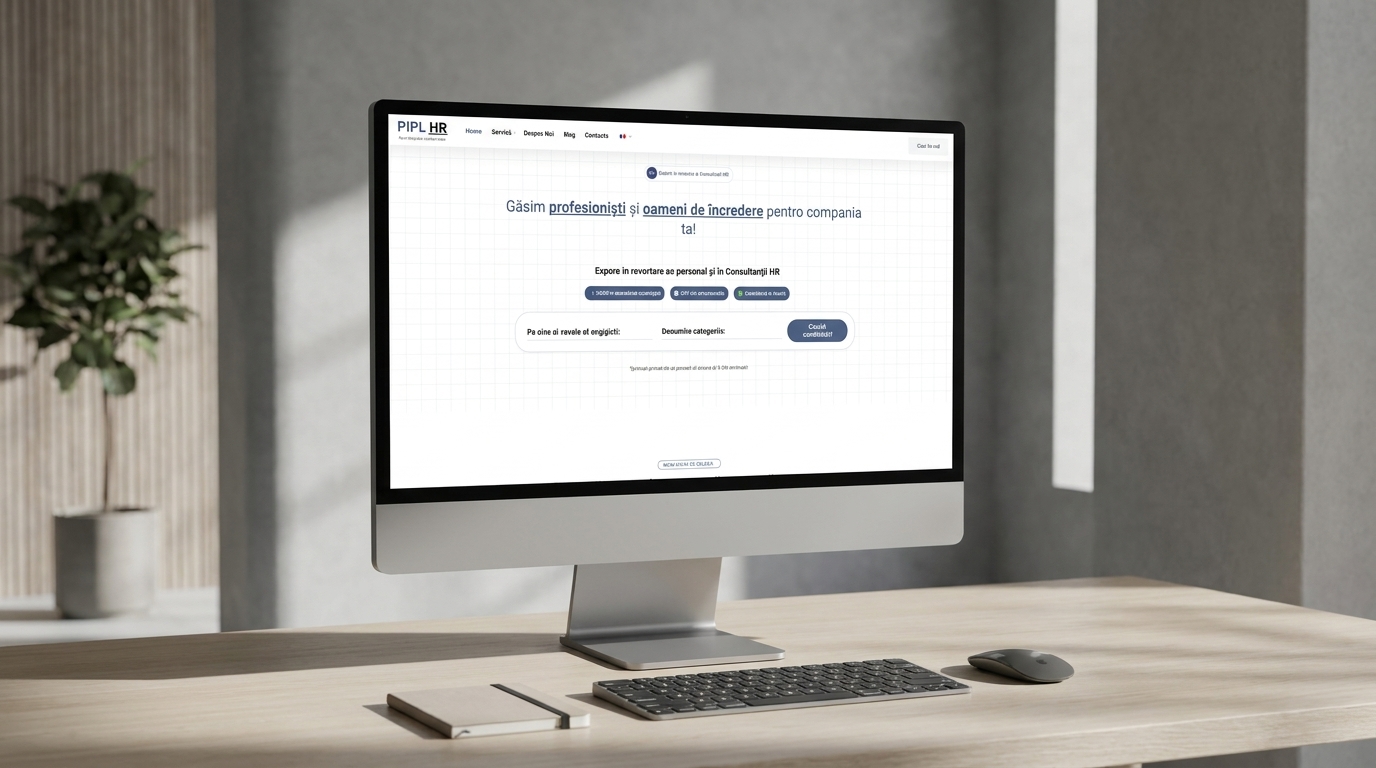 Website PIPL HR realizat de NIL4WEB